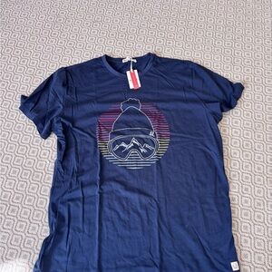 Marine Layer Navy Blue Mountain Tee